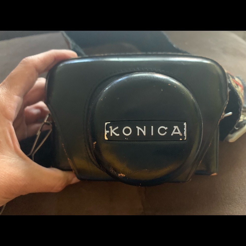 Konica auto S2 mit Hex 1,8/45mm Lens + Lthr case
